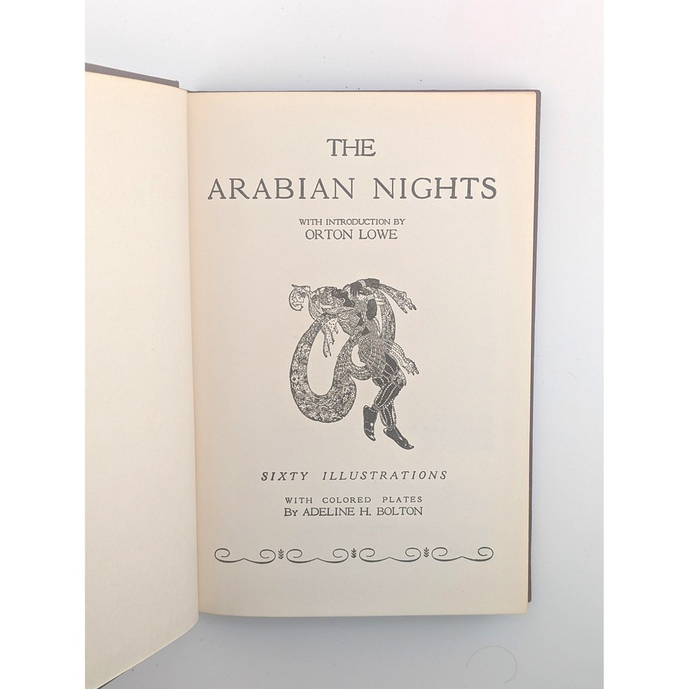 Vintage 1924 The Arabian Nights Hardcover Book John C Winston Company Classic